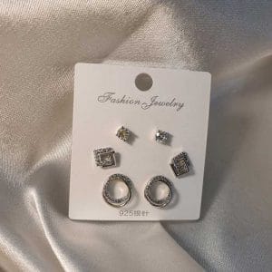 گوشواره زنانه شش تیکه مدل fashion jewelry 610 وکسوز