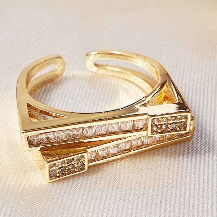 انگشتر نگین باگتی طرح مستطیلی دو عددی کج مدل RING YSX 1437 وکسوز انگشتر نگین باگتی طرح مستطیلی دو عددی کج مدل RING YSX 1437 وکسوز