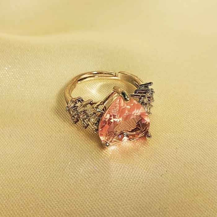 انگشتر نگین دار طرح قلب مدل RING 475 وکسوز انگشتر نگین دار طرح قلب مدل RING 475 وکسوز