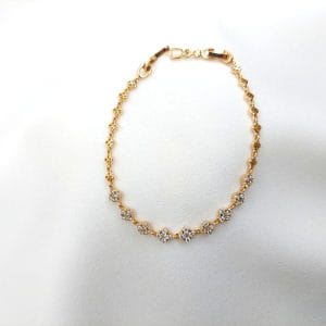 دستبند زنانه نگین دار طرح گل ژوپینگ مدل XUPING 2551 فروشگاه وکسوز