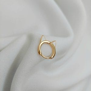 گوشواره زنانه رنگ‌دار طرح گوش گربه ژوپینگ مدل XUPING 2792 وکسوز