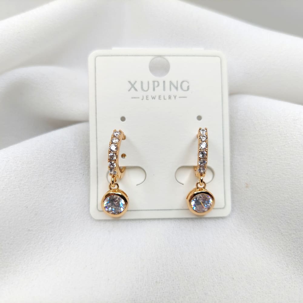 گوشواره زنانه آویز نگین دار طرح دایره ایی ژوپینگ مدل XUPING 3040 فروشگاه وکسوز گوشواره زنانه آویز نگین دار طرح دایره ایی ژوپینگ مدل XUPING 3040 فروشگاه وکسوز