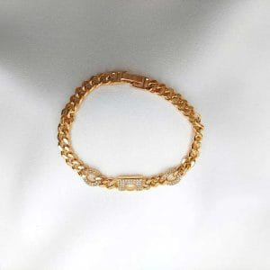 دستبند زنانه کارتیه نگین دار طرح کیف ژوپینگ مدل XUPING 2546 فروشگاه وکسوز