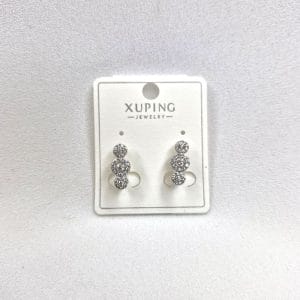 گوشواره زنانه طرح سه گل ژوپینگ مدل XUPING 3625 فروشگاه وکسوز