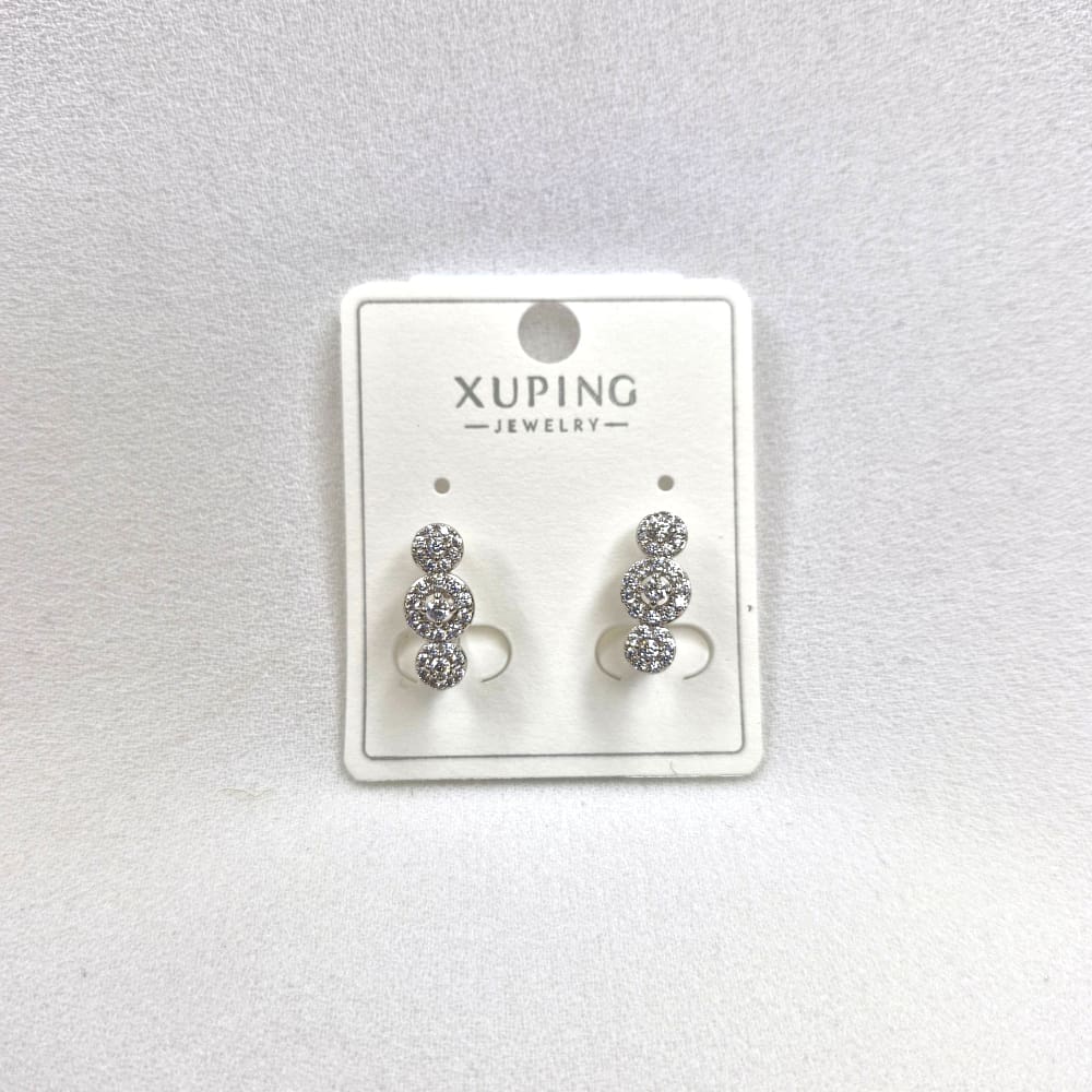 گوشواره زنانه طرح سه گل ژوپینگ مدل XUPING 3625 فروشگاه وکسوز گوشواره زنانه طرح سه گل ژوپینگ مدل XUPING 3625 فروشگاه وکسوز
