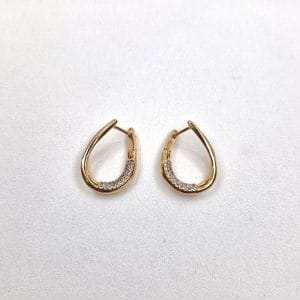 گوشواره زنانه مدل اشک سه بعدی طرح نگین دار ژوپینگ مدل XUPING 3613 فروشگاه وکسوز