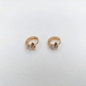 گوشواره زنانه حلقه ایی طرح بال فرشته نگین دار مدل XUPING 3557 فروشگاه وکسوز