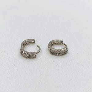گوشواره زنانه حلقه ایی طرح دوازده نگین اتمی ژوپینگ مدل XUPING 3802 فروشگاه وکسوز