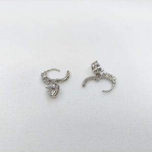 گوشواره زنانه آویز تک سنگ بزرگ طرح قلب ژوپینگ مدل XUPING 3717 فروشگاه وکسوز