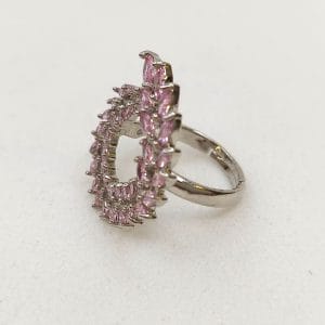 انگشتر زنانه نگین دار طرح خوشه گندم مدل RING 3899 در گالری وکسوز