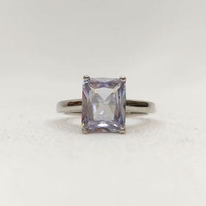 انگشتر زنانه مستطیل بزرگ ساده مدل RING 3873 در گالری وکسوز