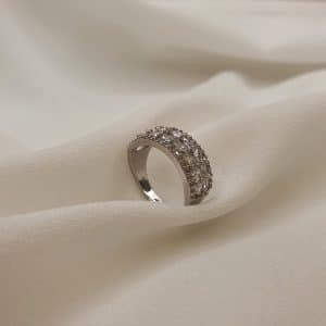 انگشتر زنانه نگین باگتی و اتمی طرح گندم مدل RING 5223 در گالری وکسوز