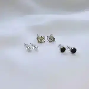 گوشواره زنانه چهار تیکه میخی fashion jewelry 6057 در فروشگاه وکسوز