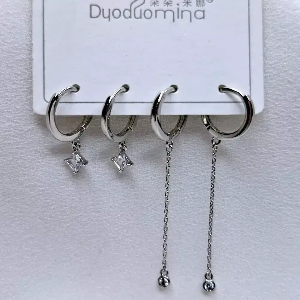 گوشواره زنانه طرح آویز نگین دایره ایی و نگین لوزی دودومینا مدل Duoduomina 6677 در فروشگاه وکسوز گوشواره زنانه طرح آویز نگین دایره ایی و نگین لوزی دودومینا مدل Duoduomina 6677 در فروشگاه وکسوز