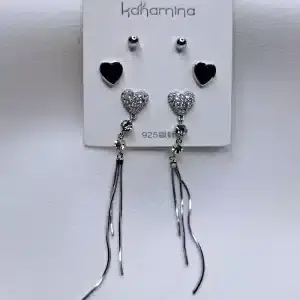 گوشواره زنانه آویز دار طرح قلب کانامینا مدل Kanamina 6658 در فروشگاه وکسوز